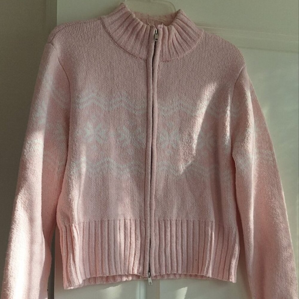 Soft Pink Holiday Sweater